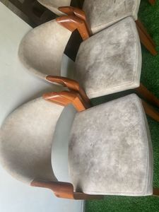 Vintage Wooden Armchairs - Set of 4