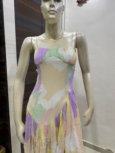 Pastel Polka Dot Maxi Dress