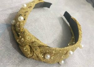 Pearl Gold Knot Headband