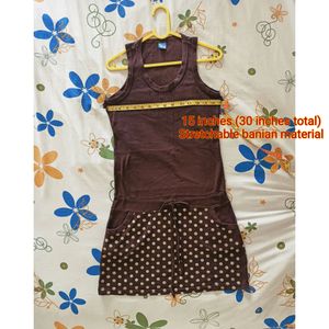 Dark Brown Dress cum Top