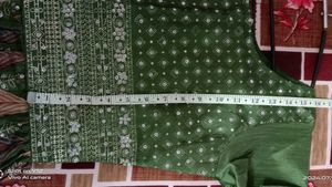 Olive Green Embellished Salwar Suit