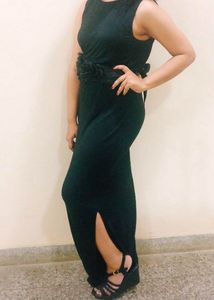 Koovs Black Maxi Dress