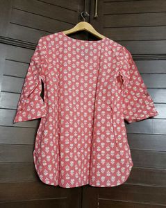 Women Coral Printed Cotton Night Suit