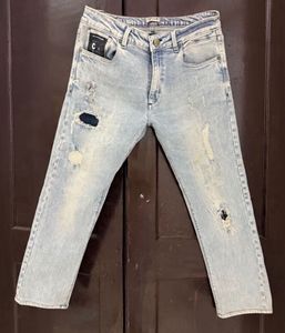 Ripped Light Wash Jeans