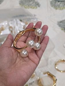Combo Of 4 - Gold Polish Metal Bases Bracelets