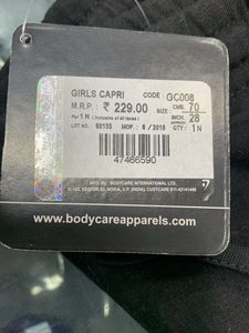 4pc Bodycare Girls Capri Pants Combo