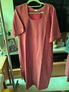 Magenta Printed Kurta Set