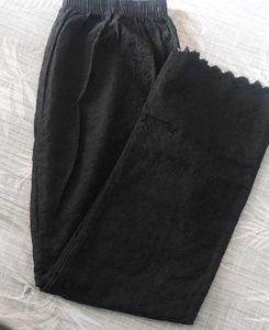 Black Chikankaari Pant Plazzo New Without Tag