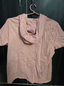 Peach Top With Attached Cap