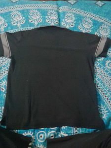Black Dotted Polo Shirt