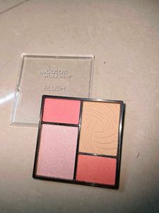 Combo Of Blush, Bronzer, Contour, Strobing