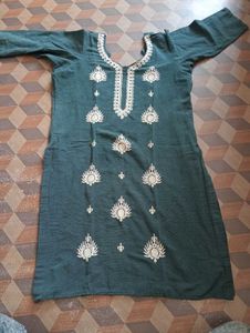 New Lavender Embroidery Kurti