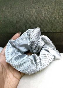 Beautiful Rhinestone Studded Scrunchie