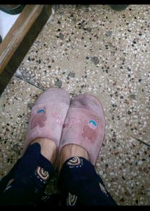 Warm Pink Slippers In 6 Size For Women