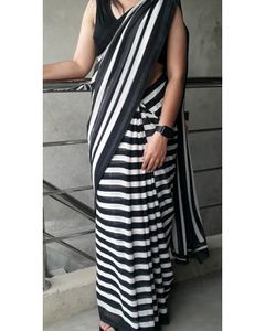 GEORGET BOLLIWOOD PRINT SAREE