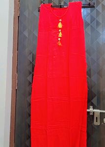 🔴🥳 Aligent Red Colour Kurta For Casual Use
