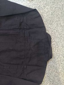 Montrez Black Denim Jacket, S Size