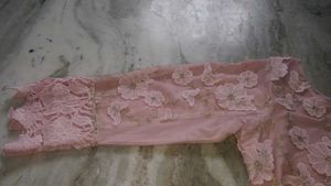 Pink Floral Dress Material
