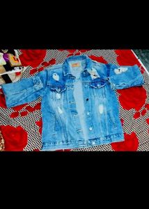 Boys Denim Jacket Size Medium