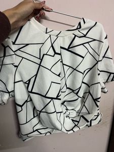 Geometric Print Top