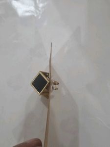 Black &amp; Gold Geometric Stud Earrings