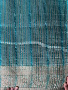 Old Organza Beautiful Partywear Saree