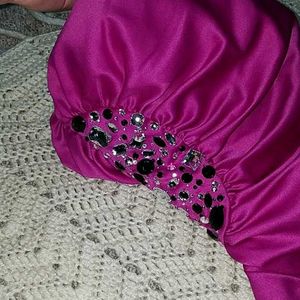 Strapless Purple Party Dress