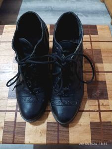 Authentic Leather Imported Boots In Mint Condition
