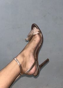ZARA premium rose gold heels