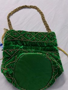 Velvet Potli Bag