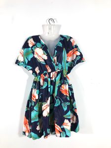 Navy Blue Printed Dress(Women’s)