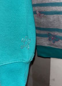 Butterfly Print Kids Sweatshirt