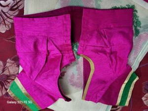 White And Pink Kota Saree