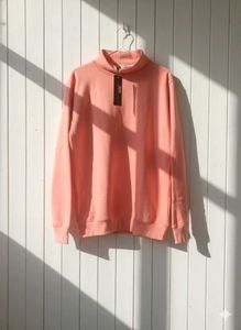 Rodzen Salmon Mock Neck Sweatshirt