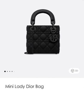 PRICE DROP🔥 Dior Lady Matte Black Bag