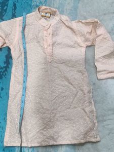 Peach Chicken Kari Kurta New