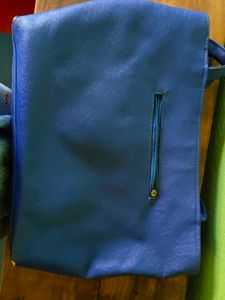 Blue &#39;Paris&#39; Handbag