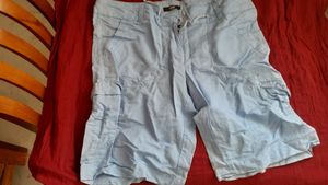 Women sky blue color shorts cotton fabric