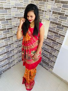 wedding style heavy saree