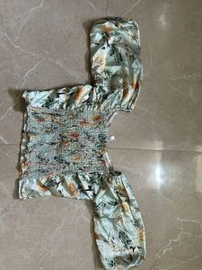 Floral Print Crop Top