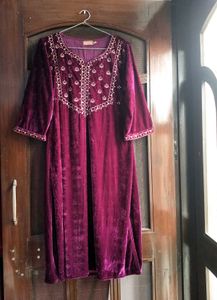 SASSAFRAS Velvet Kurta