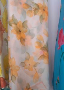 Georgette Sare With Floral Print