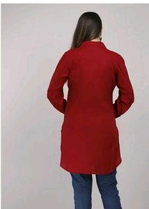 Maroon Tunic Shirt Dress
