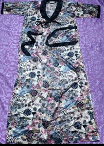 Imported Satin Night Robe For Women