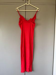 Red Bodycon Midi Dress