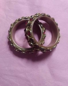 Pair Of Heavy Stone Work Kade