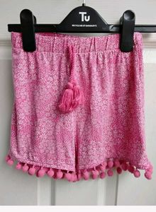 Pink Pom-Pom Shorts