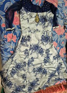 Royal Blue Full Length Gown For Young Lady