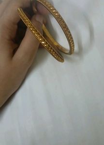 Bangle Golden Colour Coated Set Of 2