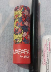 Lipstick Lipbalm And Eye Liner